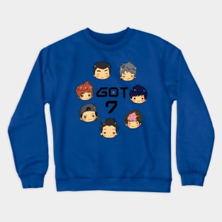 got7 full personel character Crewneck Sweatshirt